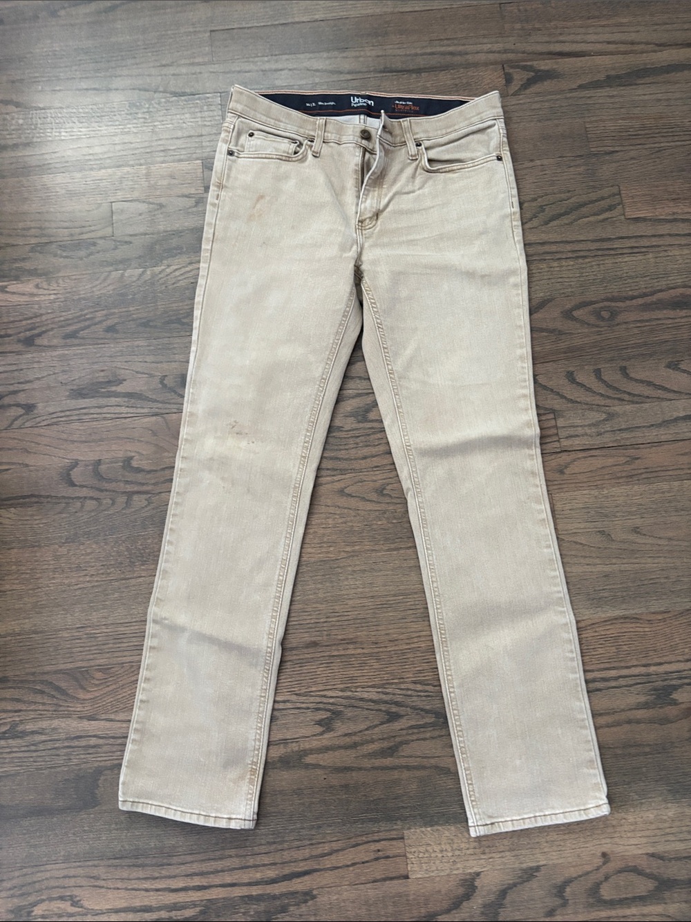 Urban Pipeline Beige Slim Straight Jeans - Picture 4 of 12